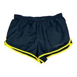 Nike DriFit Women's Black /Yellow Livestrong Athletic running shorts Size Medium